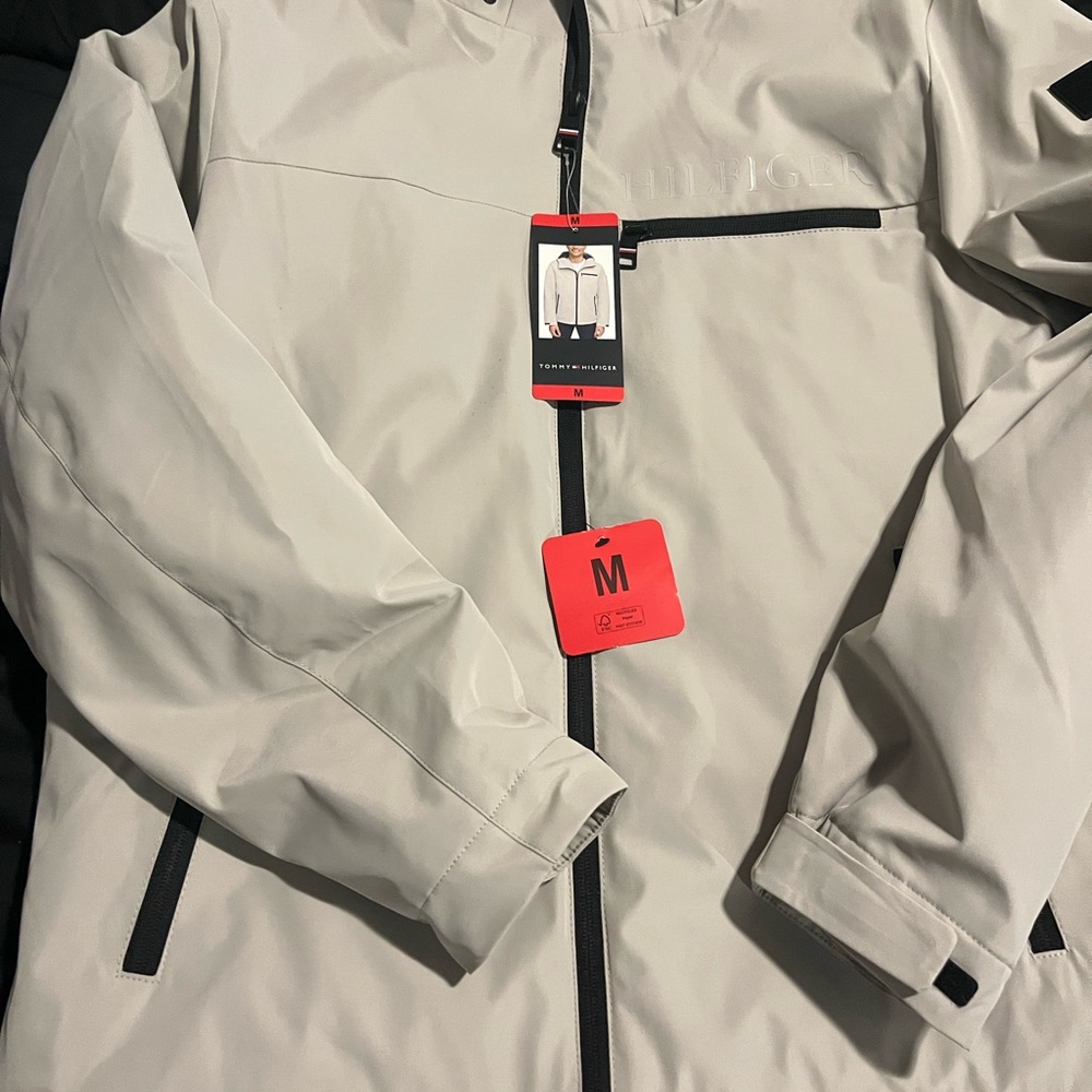 Tommy Hilfiger Men's Light Gray Performance Jacket